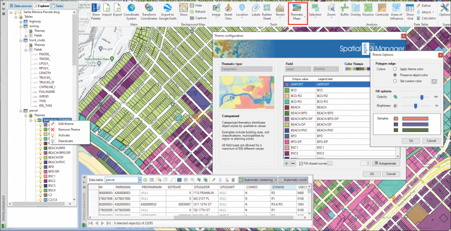 Thematic Maps in a drawing